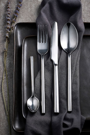 Silver Kensington Stainless Steel 24pc Cutlery Set