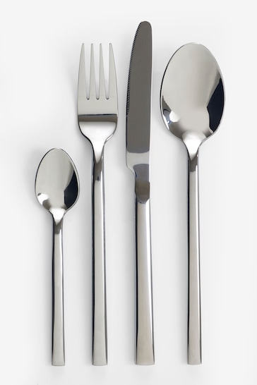 Silver Kensington Stainless Steel 24pc Cutlery Set