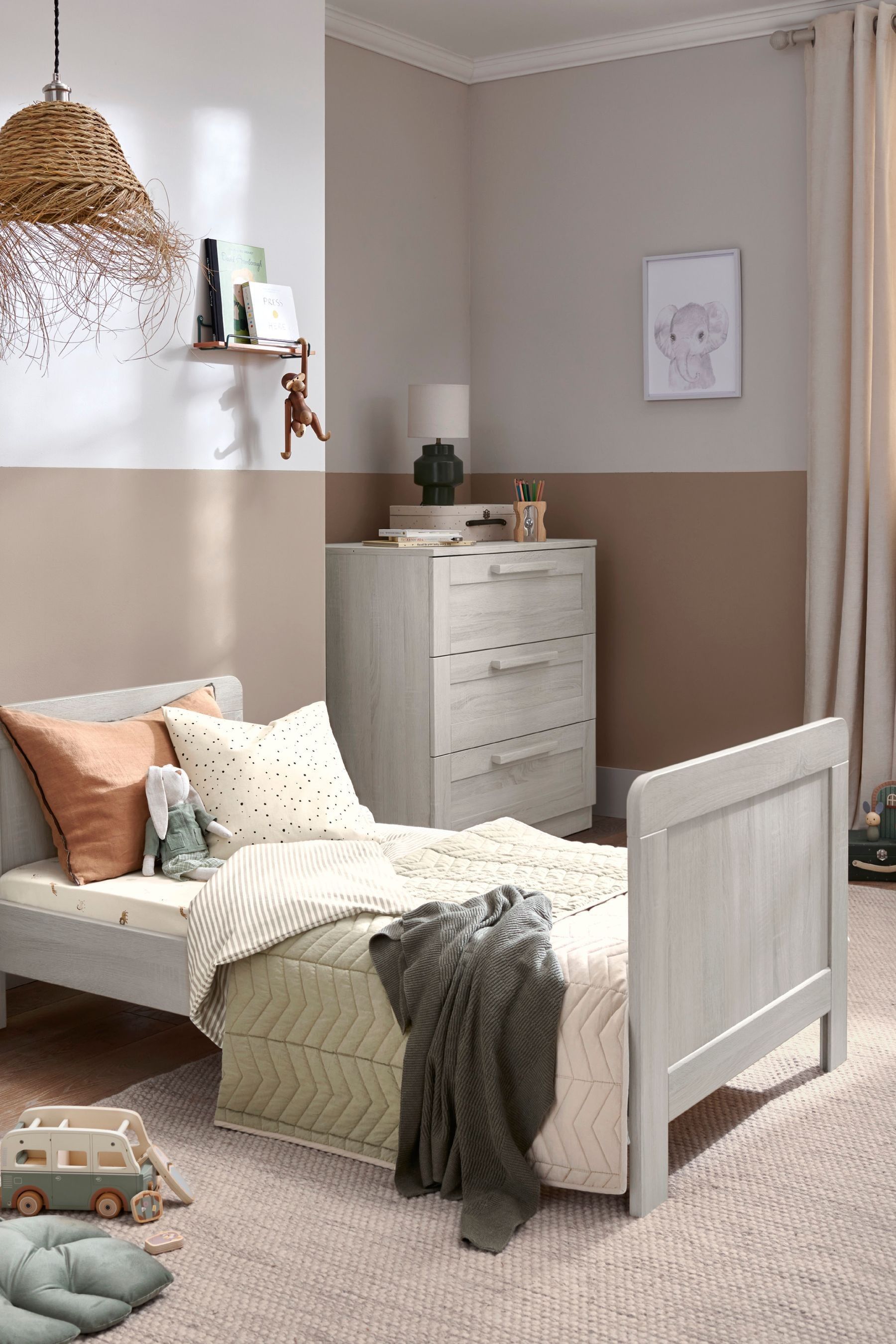 Atlas cot bed nimbus white cheap
