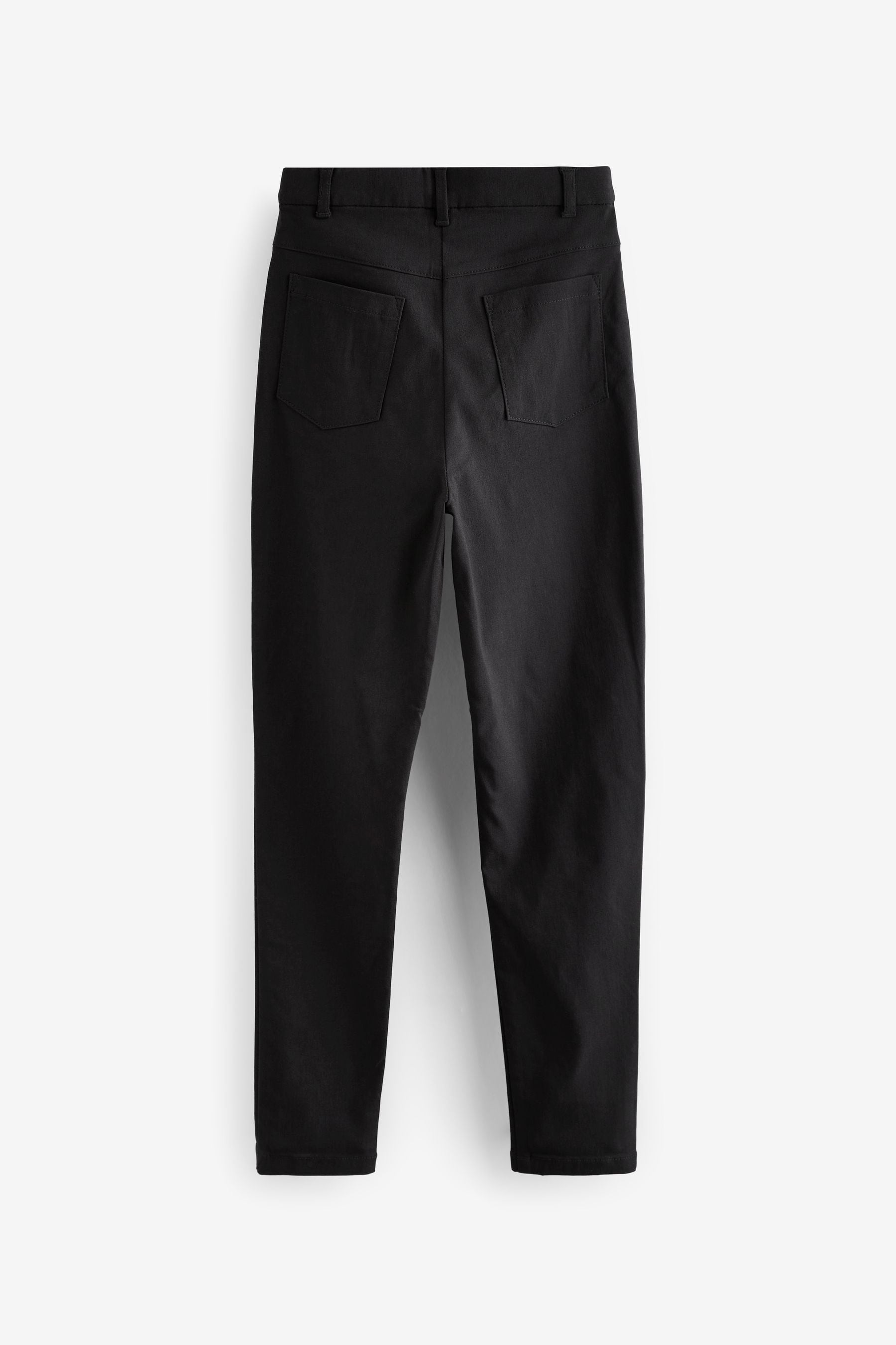 Long length online skinny black trousers