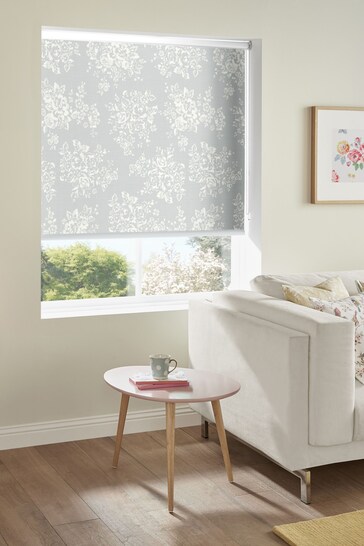 Cath Kidston Grey Washed Rose Made To Measure Roller Blind