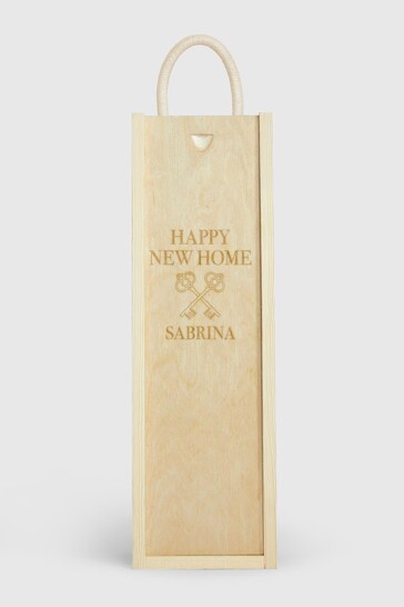 Personalised New Home Gift Box With Rose Wine by Gifted Drinks