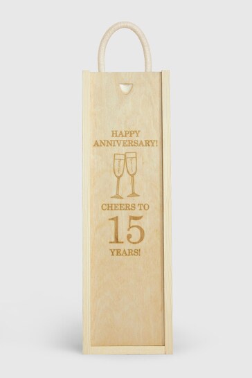 Personalised Happy Anniversary Gift Box with Baileys 70cl by Gifted Drinks