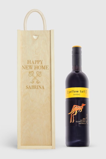 Personalised New Home Gift Box with Red Wine by Gifted Drinks