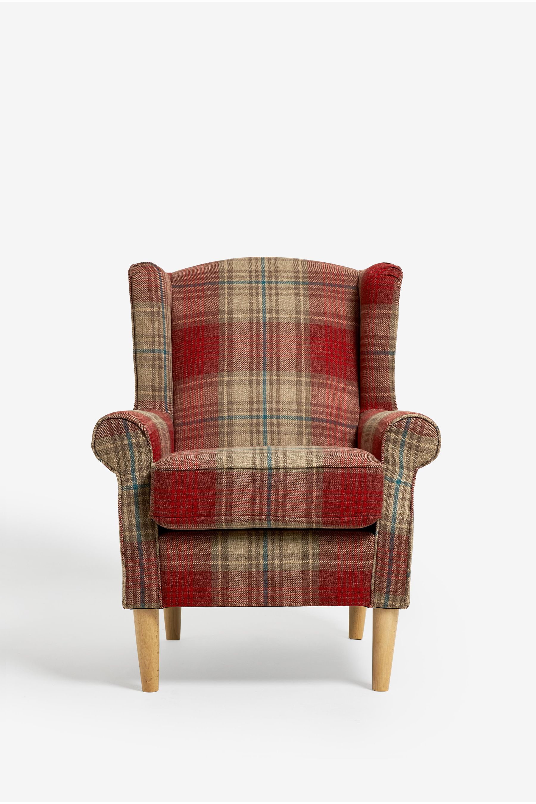 Small clearance red armchair