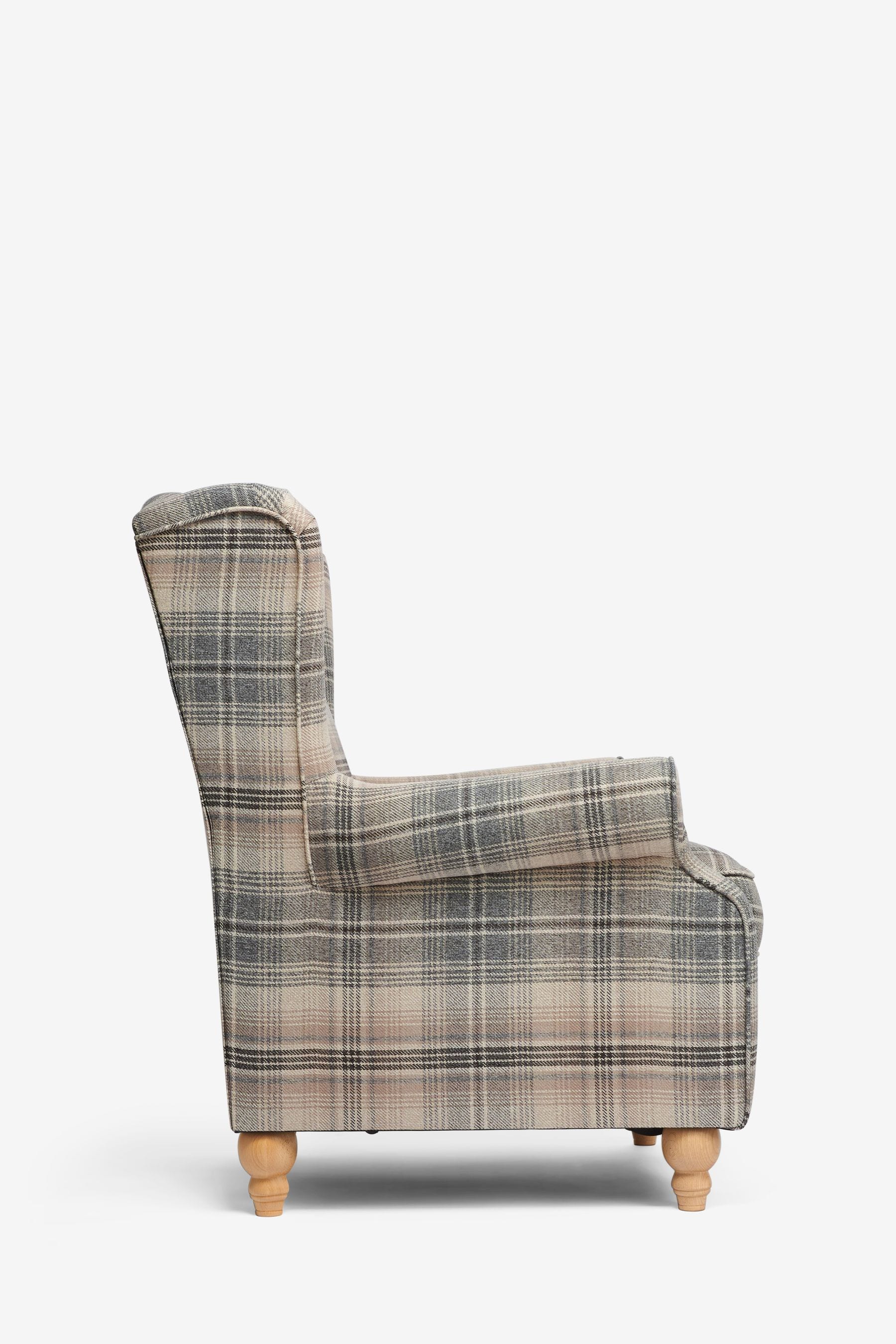 Buy Versatile Check Nevis Grey Relaxer Sherlock Highback Armchair