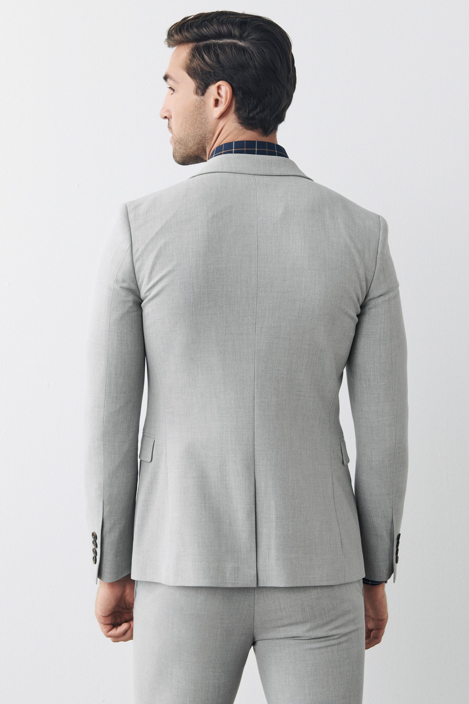 Next grey suits slim fit hot sale