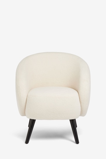 Soft Cosy Bouclé Ivory Natural Mylo Accent Chair