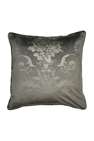 Laura Ashley Steel Grey Josette Metallic Cushion