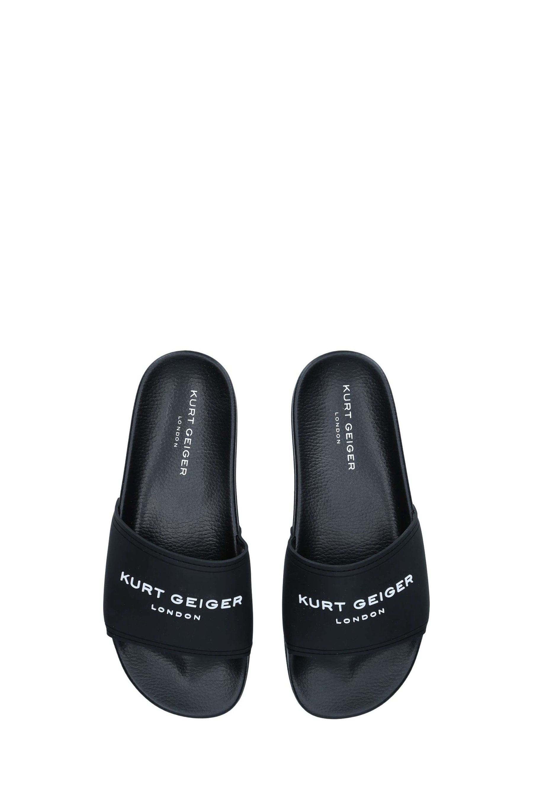 Kurt Geiger London Mens Black KGL Pool Slider Sandals