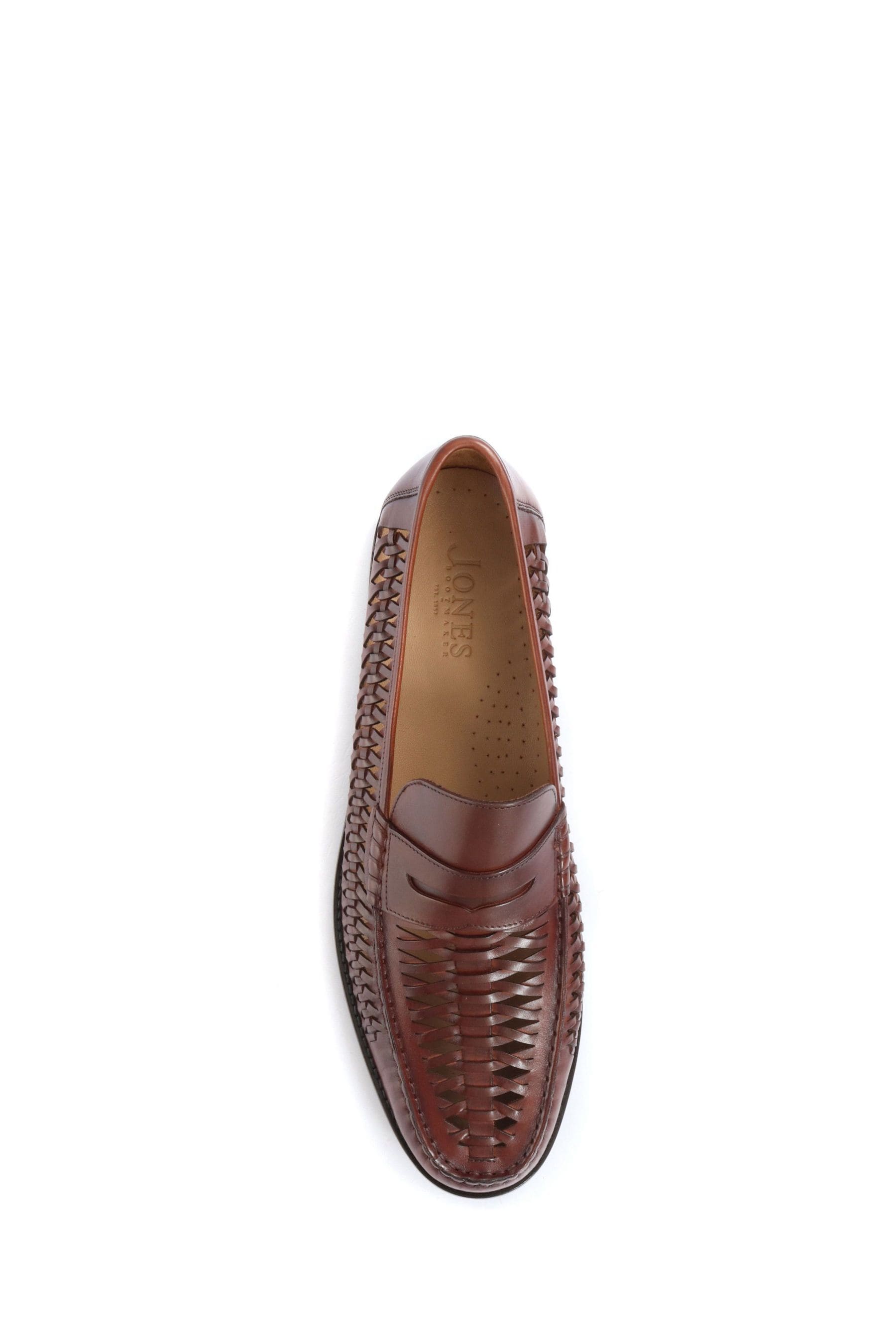 Mens woven leather loafers best sale