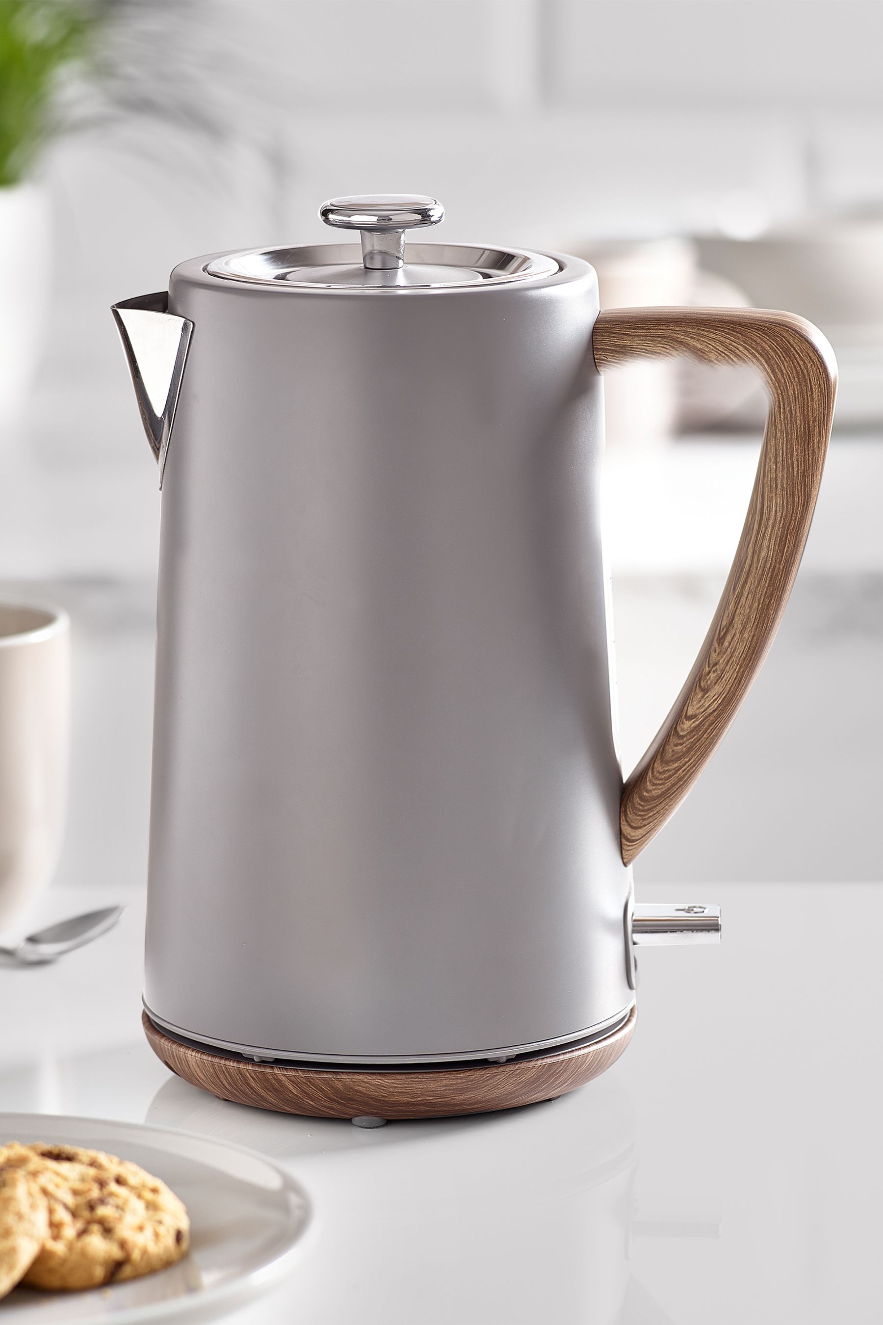 Buy Grey Bronx Wood Effect Kettle from the Next UK online shop