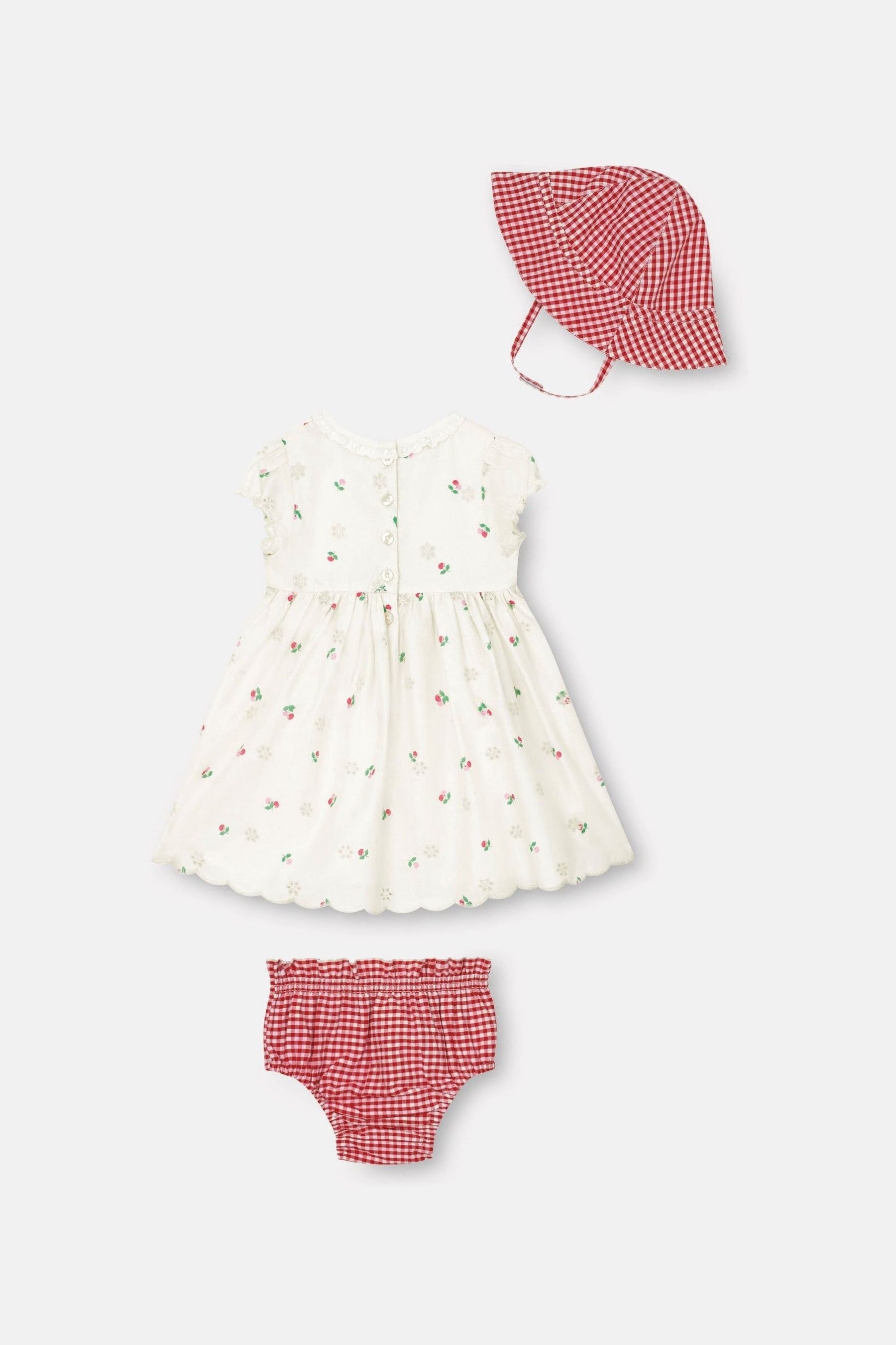 Buy Cath Kidston Baby Mini Cherries Broderie Dress with Bloomers
