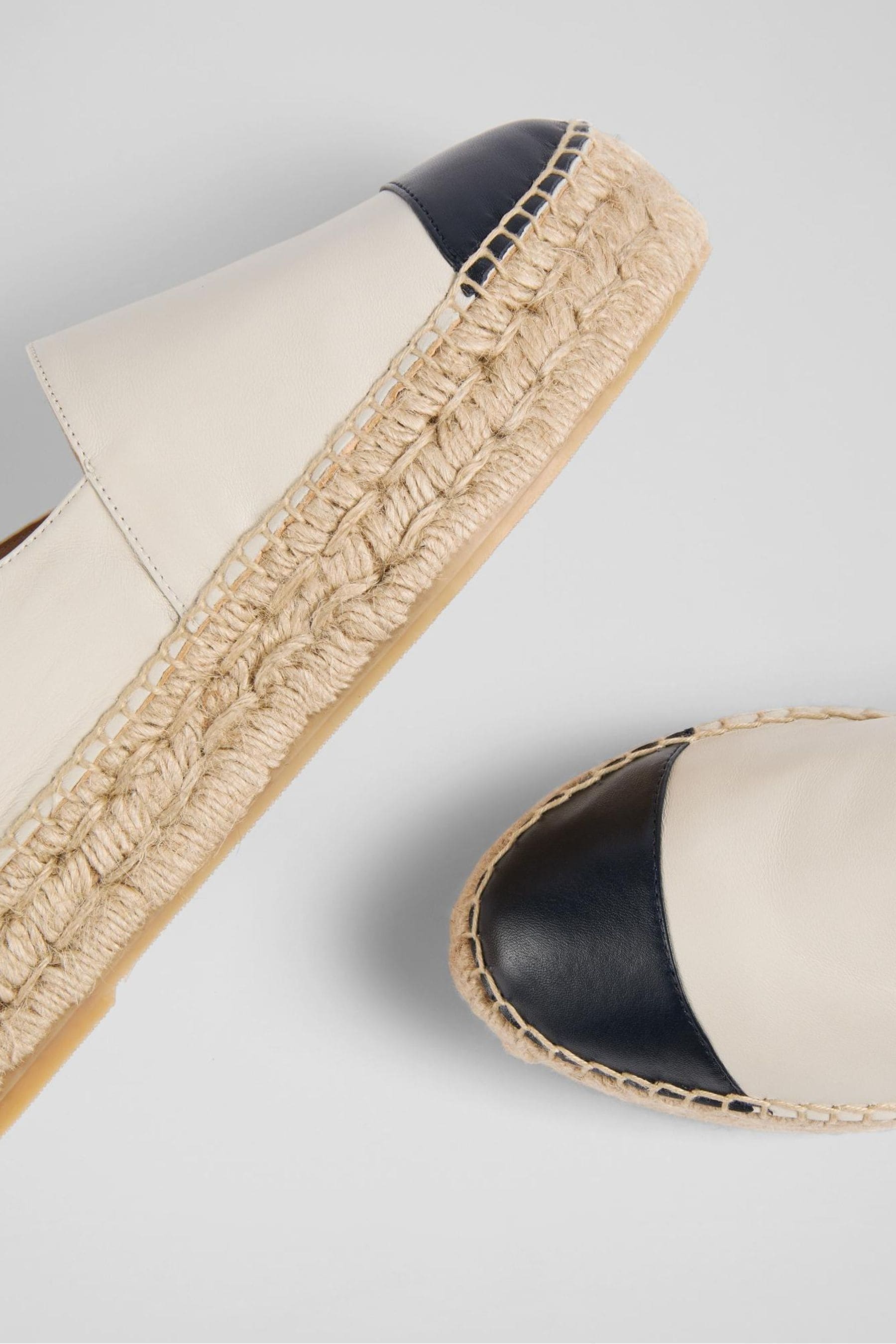 LK Bennett Talia Leather Flatform Espadrilles