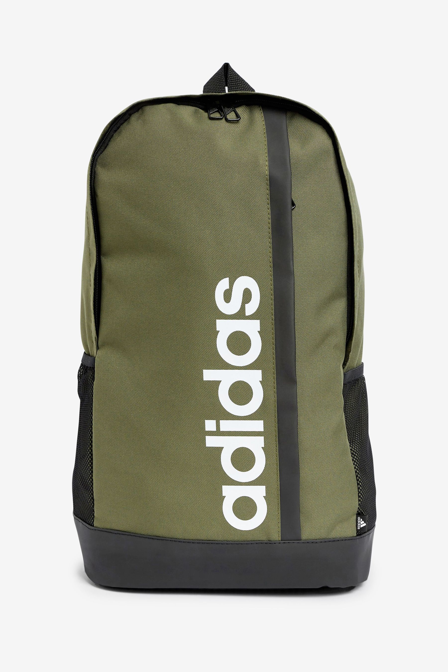 Buy adidas Olive Green Adult Essentials Logo Backpack from the