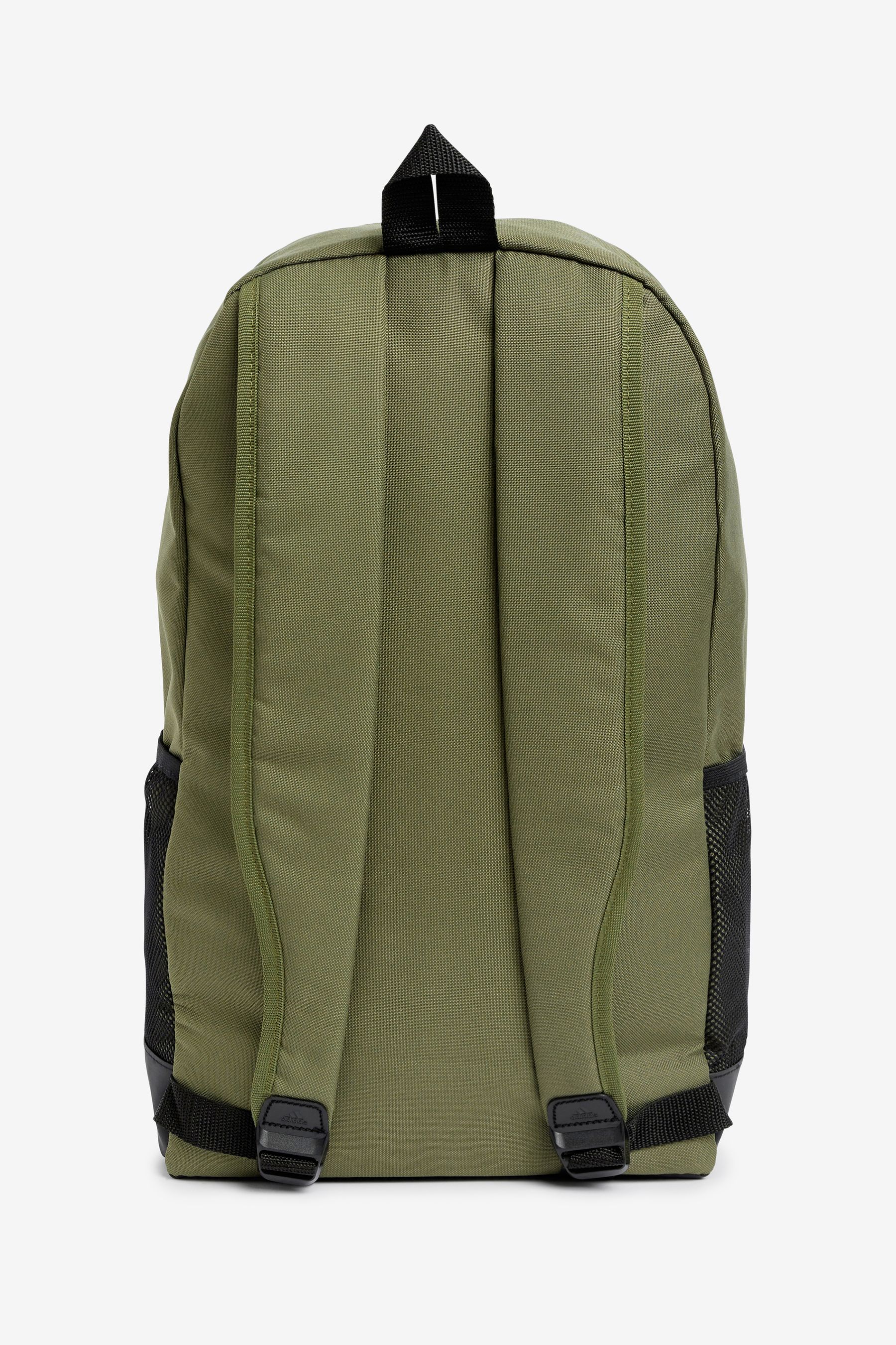 Army green top adidas backpack