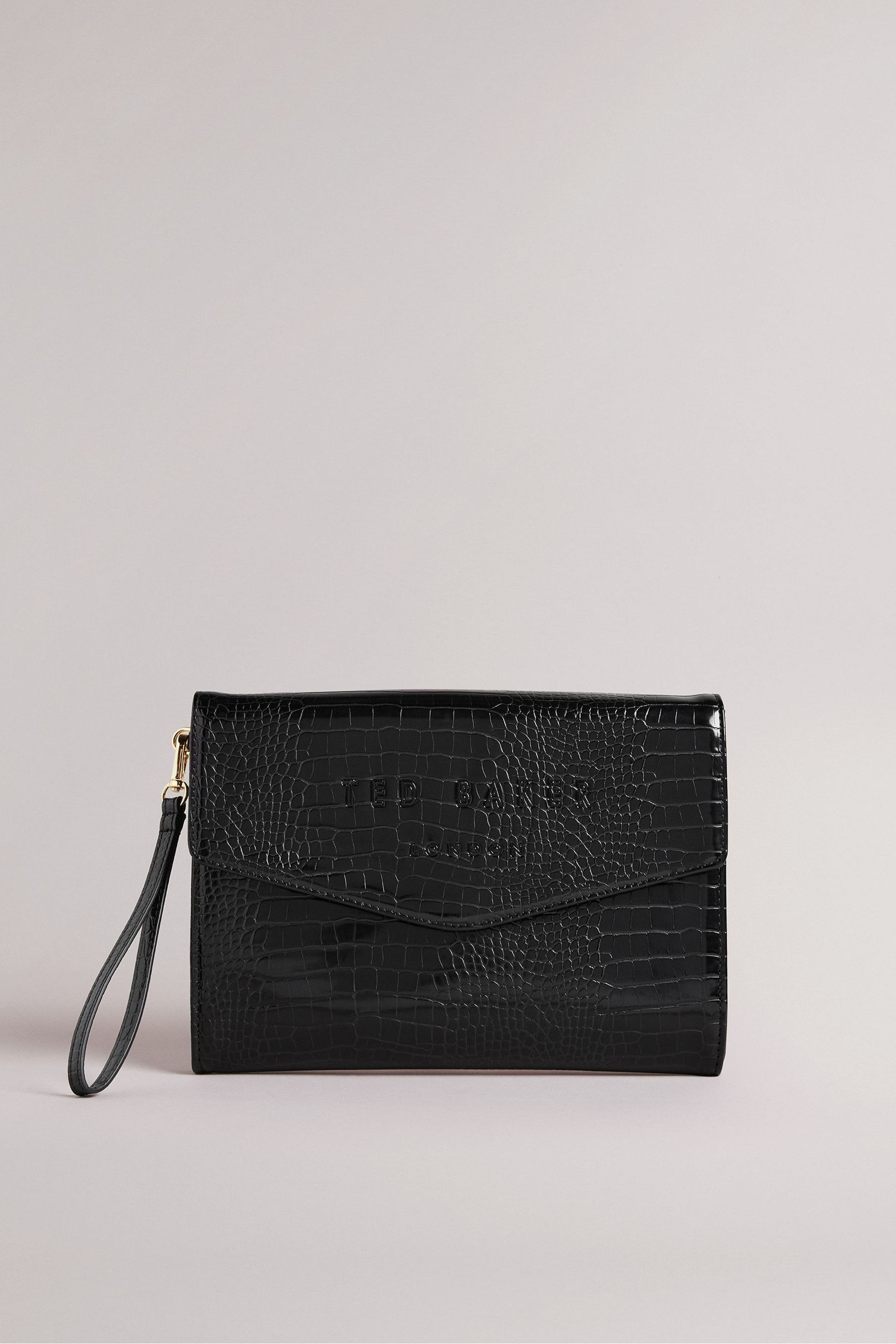 Ted Baker Ayahla Quilted Puffer Chain Strap Cross Body Bag Black |  Crossbody Bag