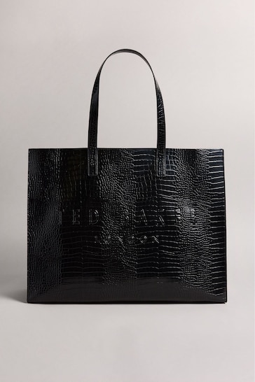 Buy Ted Baker Allicon Black Croc Effect Detail Ew Icon Bag from the ...