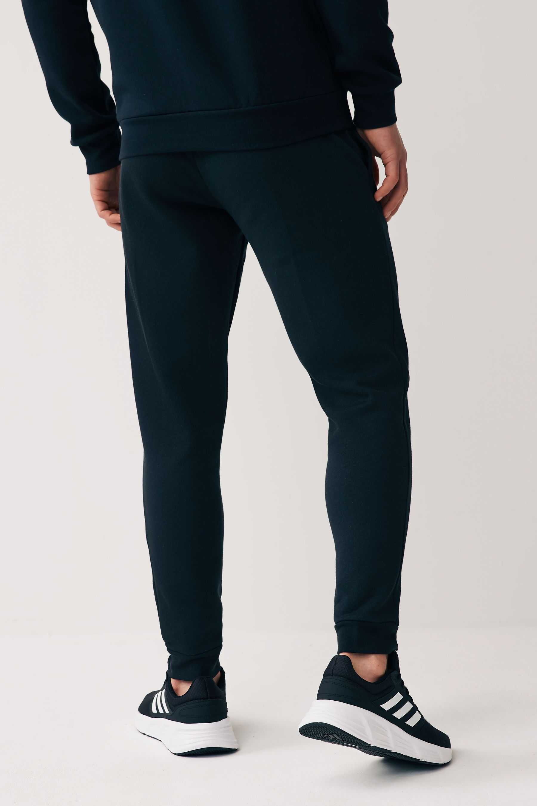Plain black adidas hot sale tracksuit bottoms