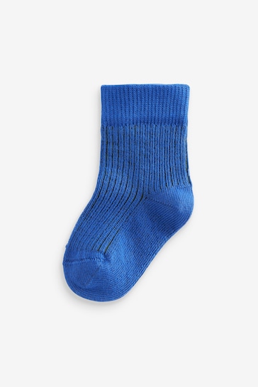 Blue Baby Socks 5 Pack (0mths-2yrs)