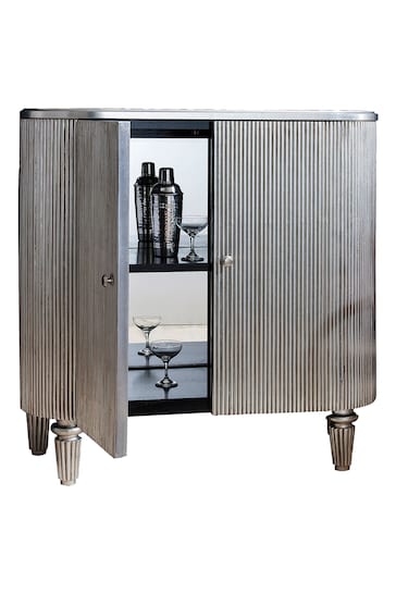 Gallery Home Silver Ohio Drinks Cabinet