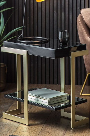 Gallery Home Black Irwin Side Table