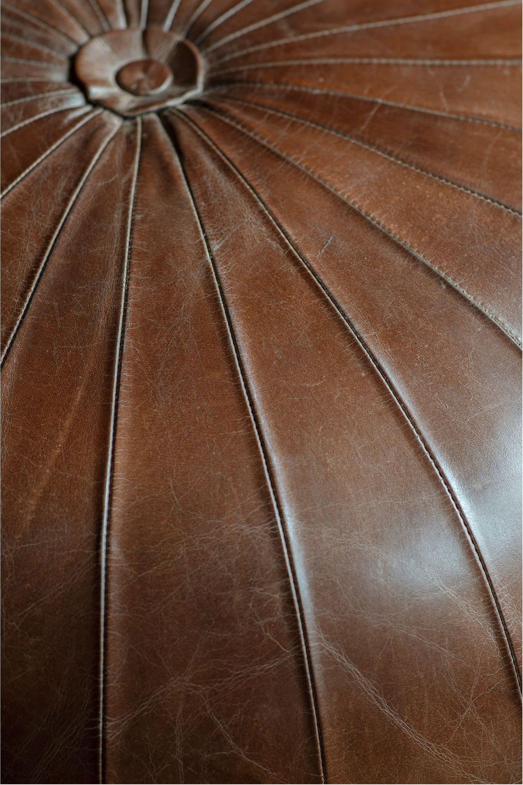 Leather clearance pouffe next