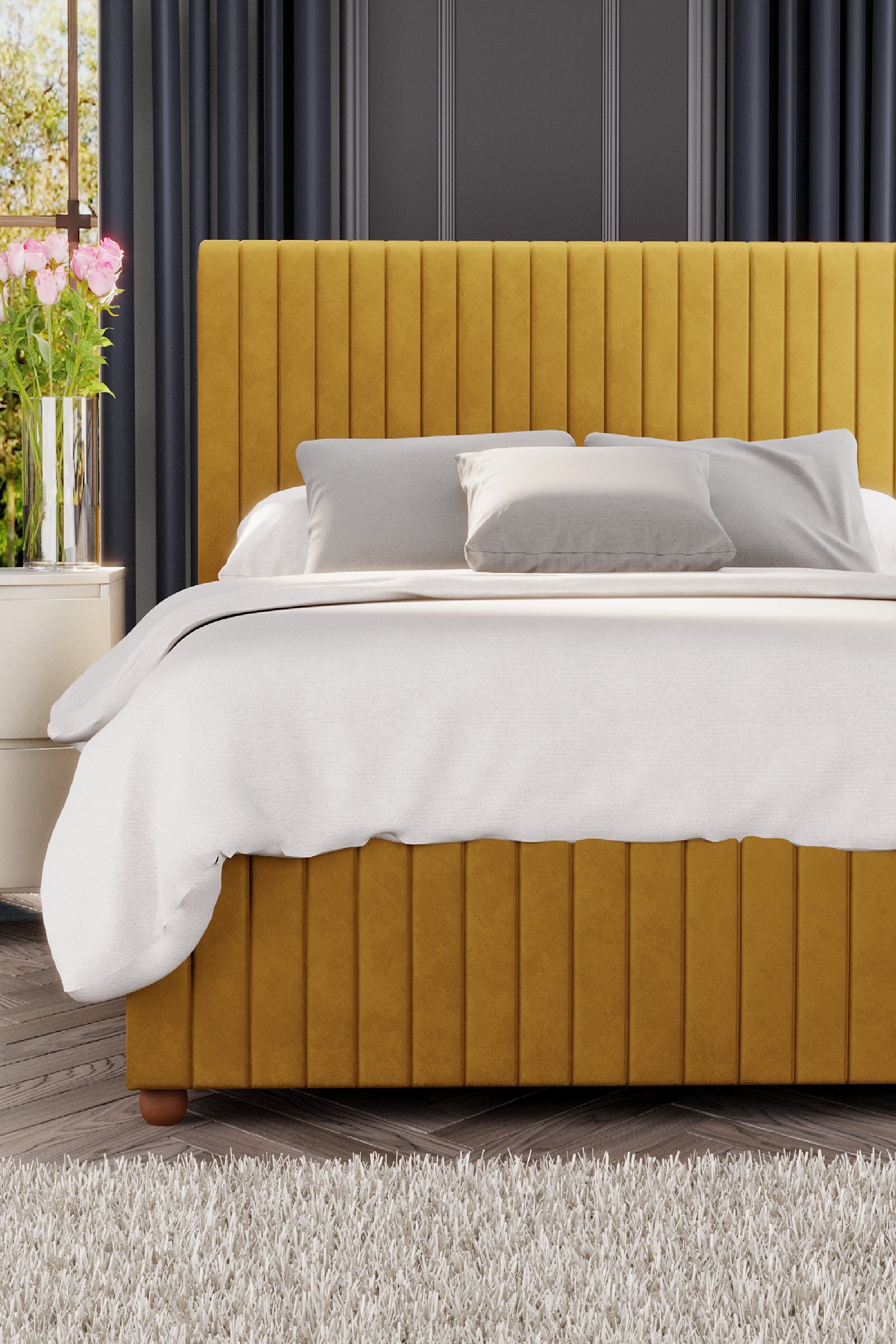 Ochre shop ottoman bed