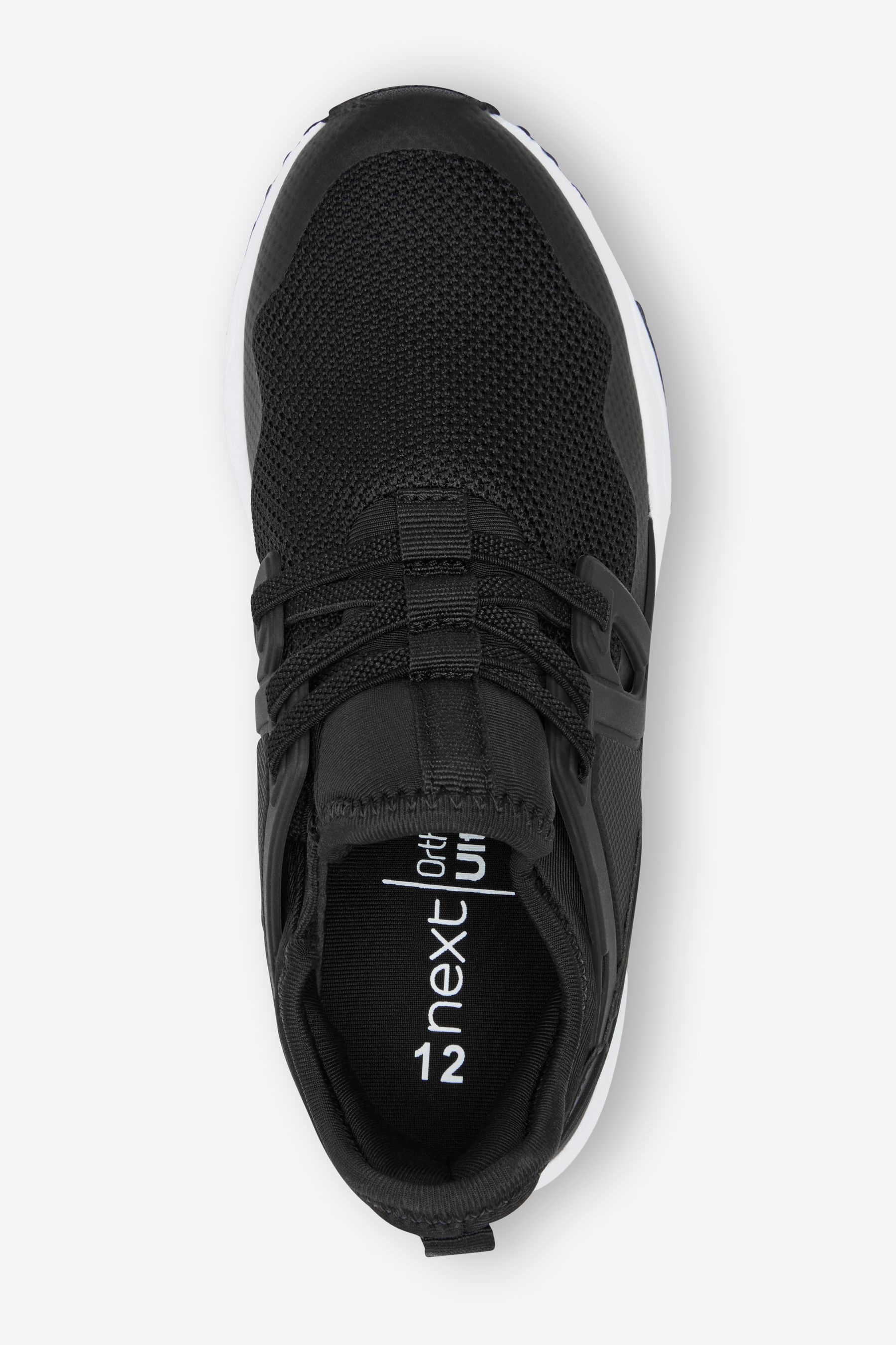 Boys black mesh trainers hot sale