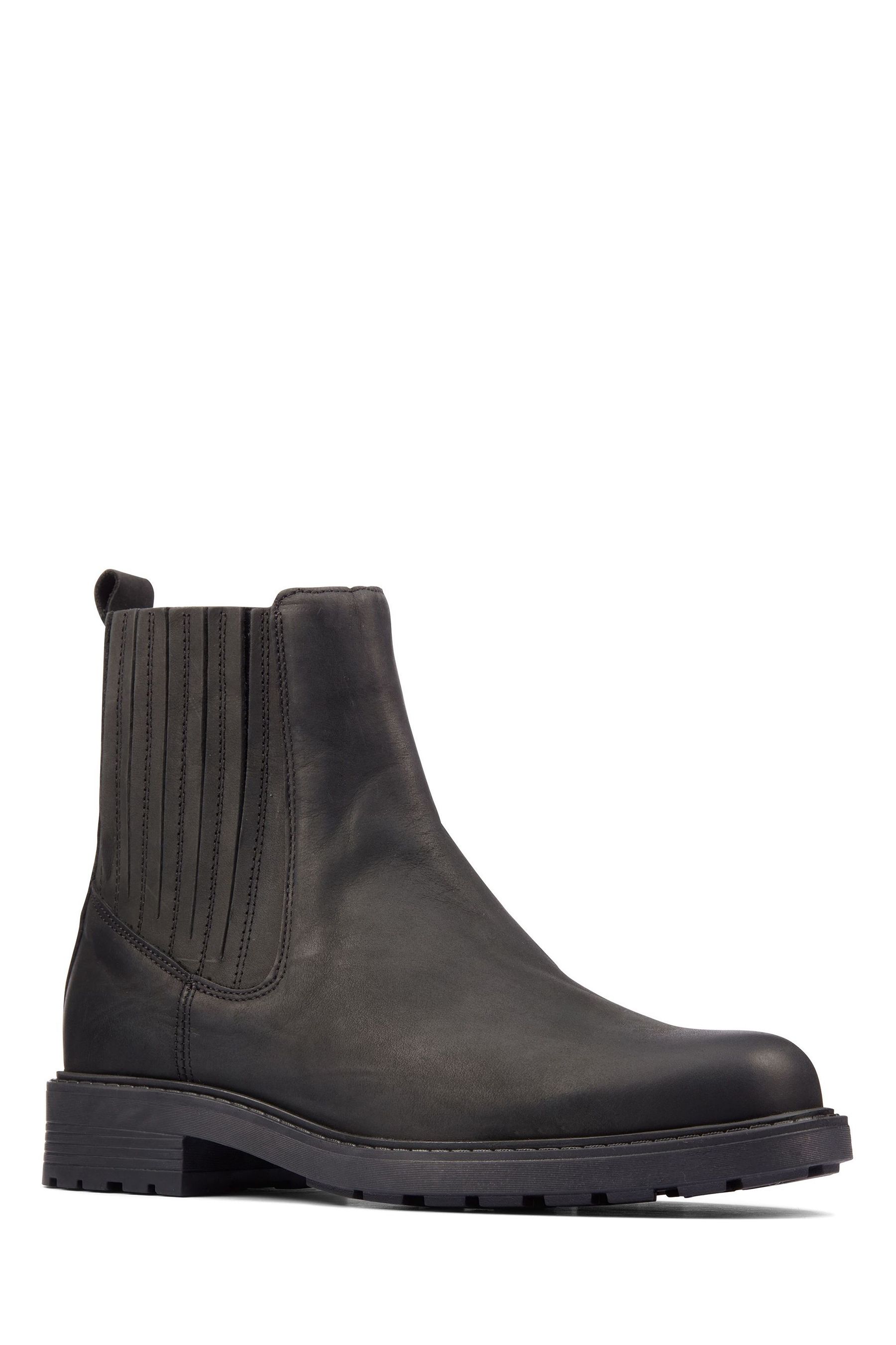 Buy Clarks Black Wide Fit G Leather Orinoco2 Womens Mid Boots