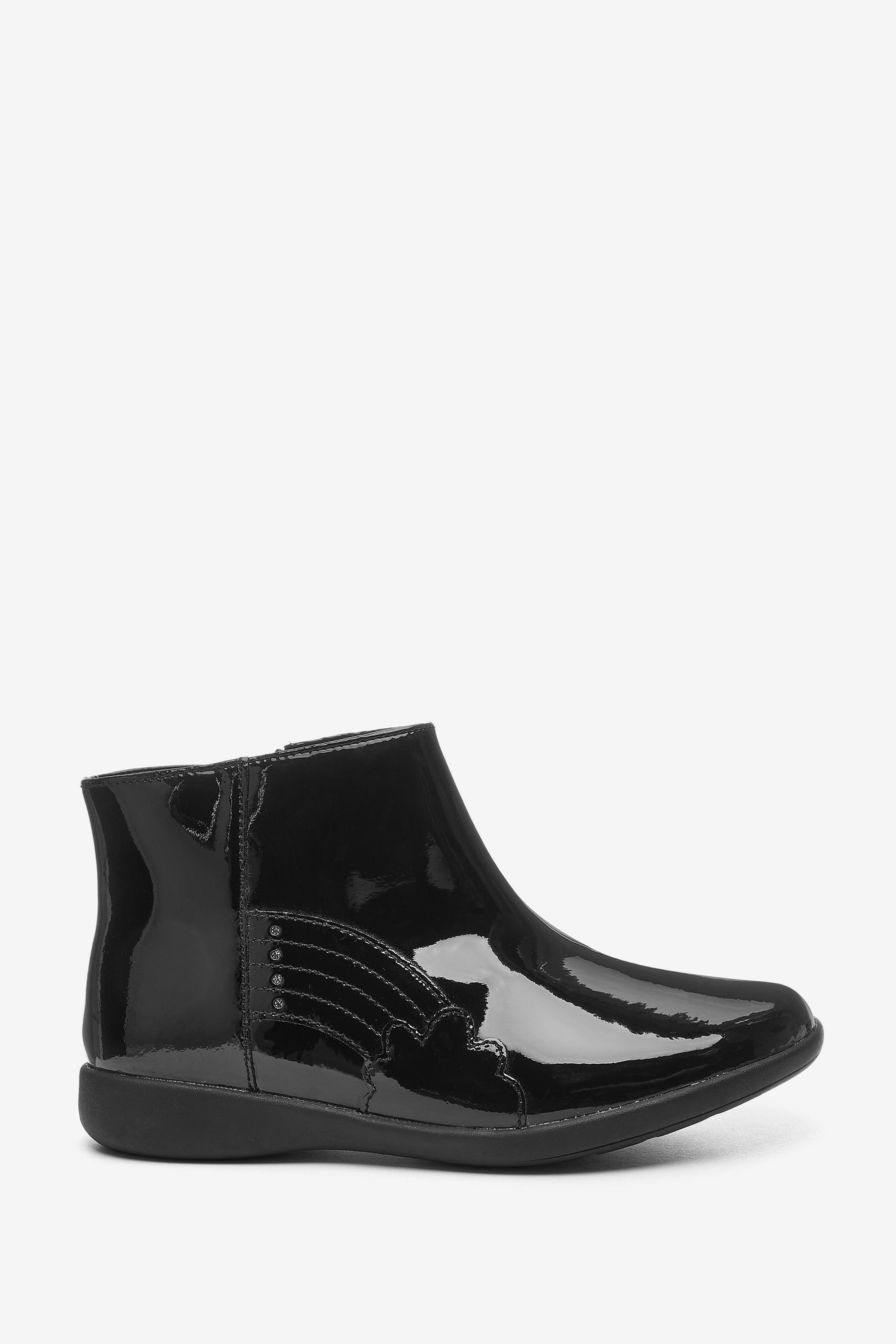 Clarks ladies patent hotsell boots