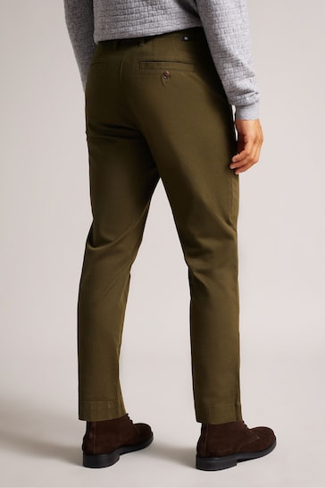 Ted Baker Green Genbee Casual Relaxed Chinos