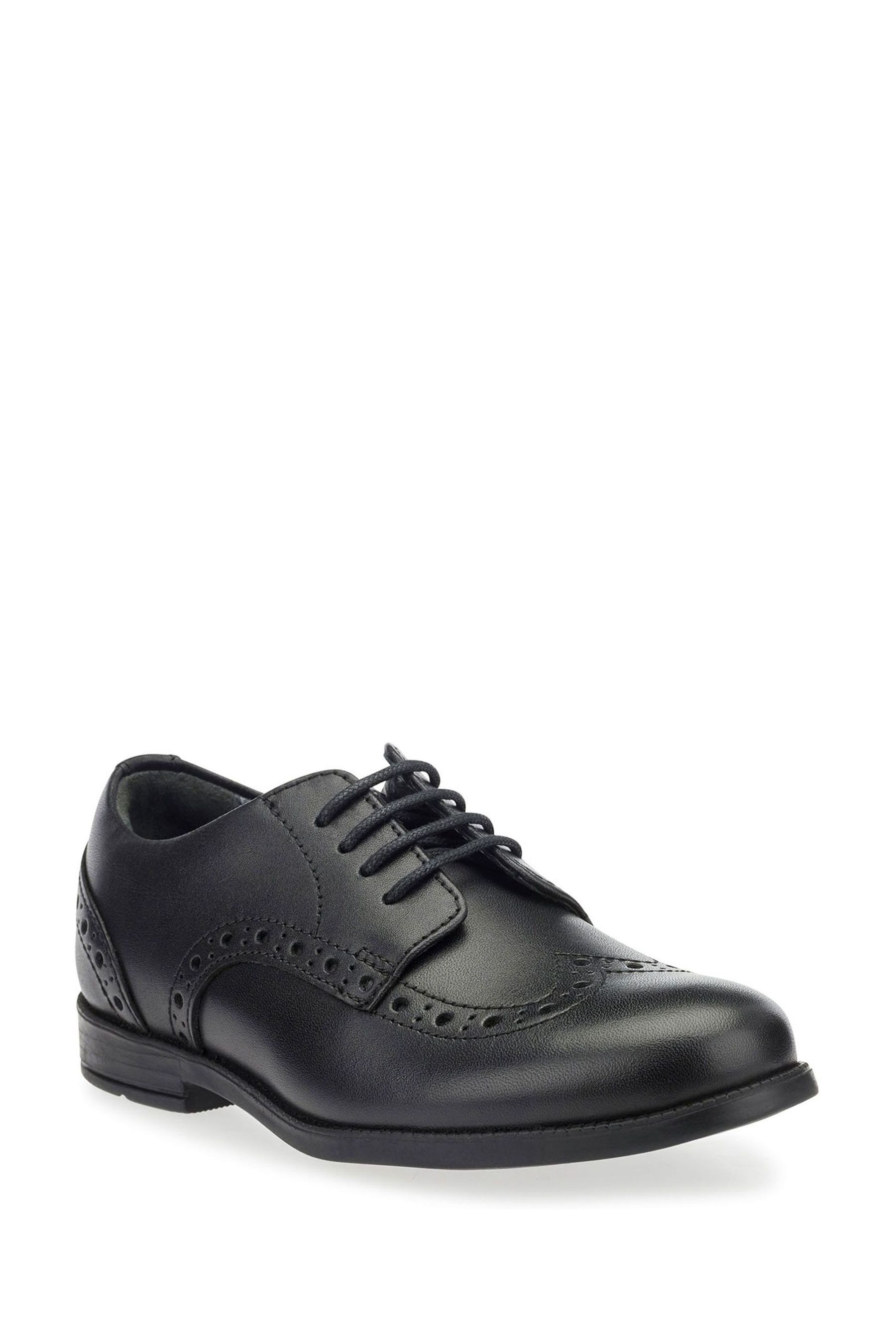 Buy Start Rite Brogue Snr Black Vegan Smart School Shoes F Fit from the Next UK online shop