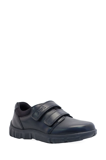 Start-Rite Origin Black Leather Double Strap School Shoes F & G Fit