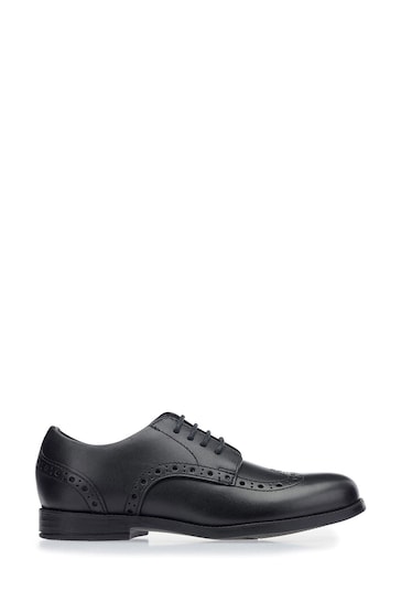 Start-Rite Brogue Pri Lace-up Black Patent Leather School Shoes F Fit