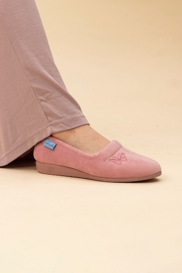 Lunar Pink Butterfly Slippers