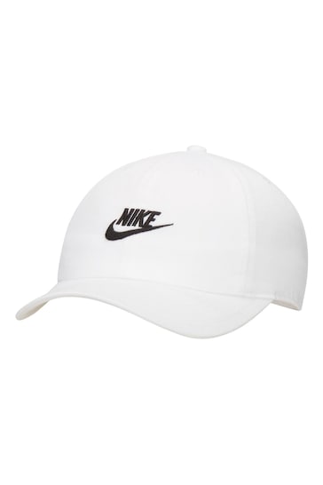 Nike White/Black Heritage 86 Adjustable Cap