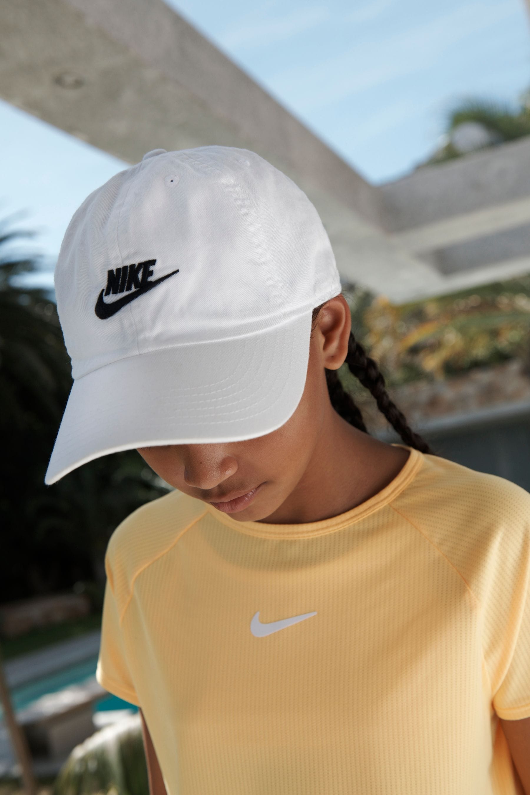 Girl with hot sale nike cap