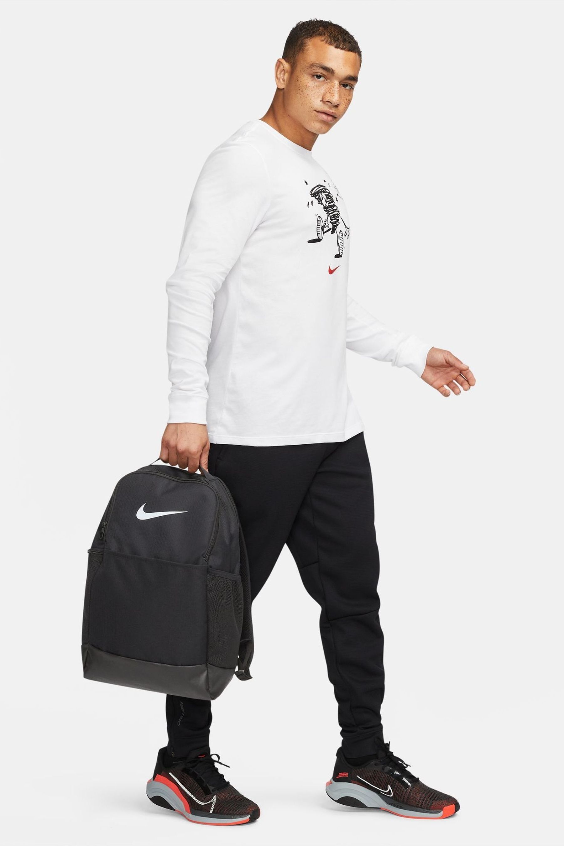 Buy Nike Black Brasilia 9.5 Training Backpack Medium 24L from