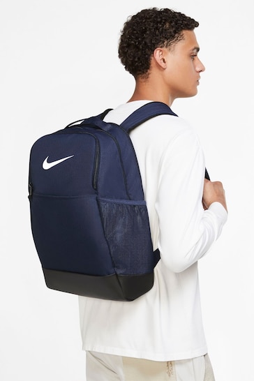 Nike Navy Brasilia 9.5 Training Backpack (Medium, 24L)