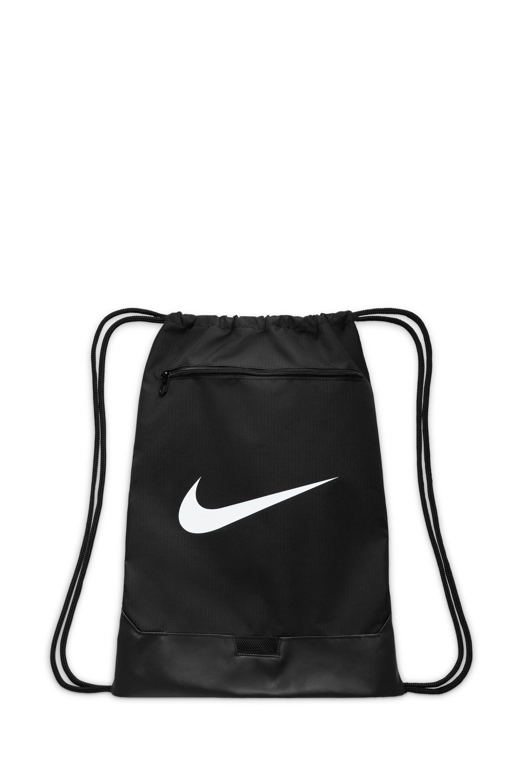 Nike Black White Brasilia Drawstring Bag
