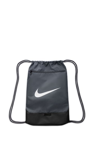 Nike Grey Brasilia Drawstring Bag