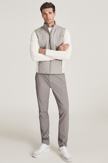 Reiss Grey Reiss Ranger Performance Slim Fit Trousers