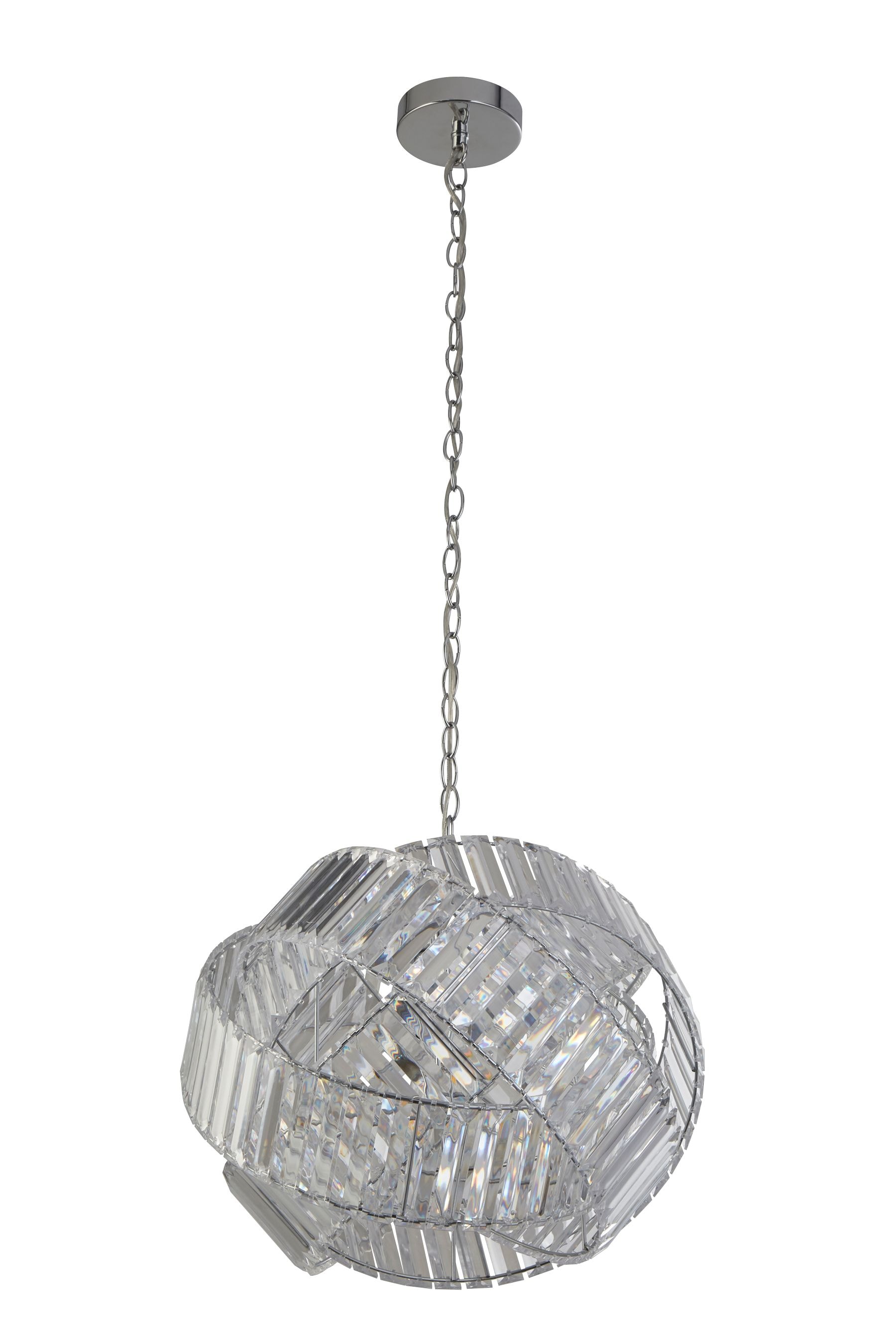 Monsanto 1 light pendant on sale jewel chrome ceiling fitting