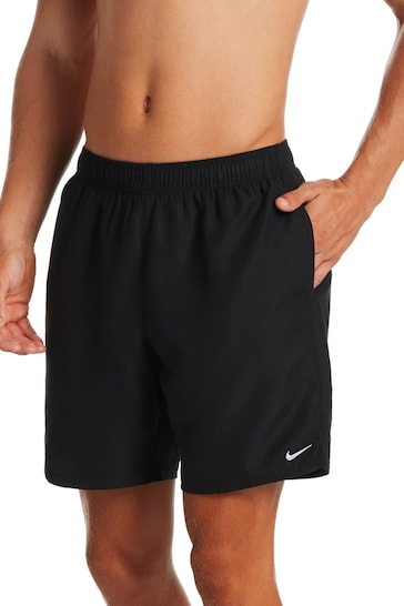 Nike Black 7 Inch Essential Volley Swim Shorts