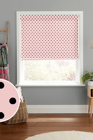 Cath Kidston Pink Spot Made To Measure Roman Blinds