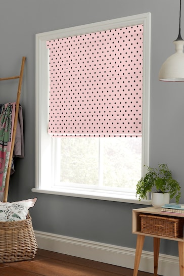 Cath Kidston Pink Spot Made To Measure Roman Blinds