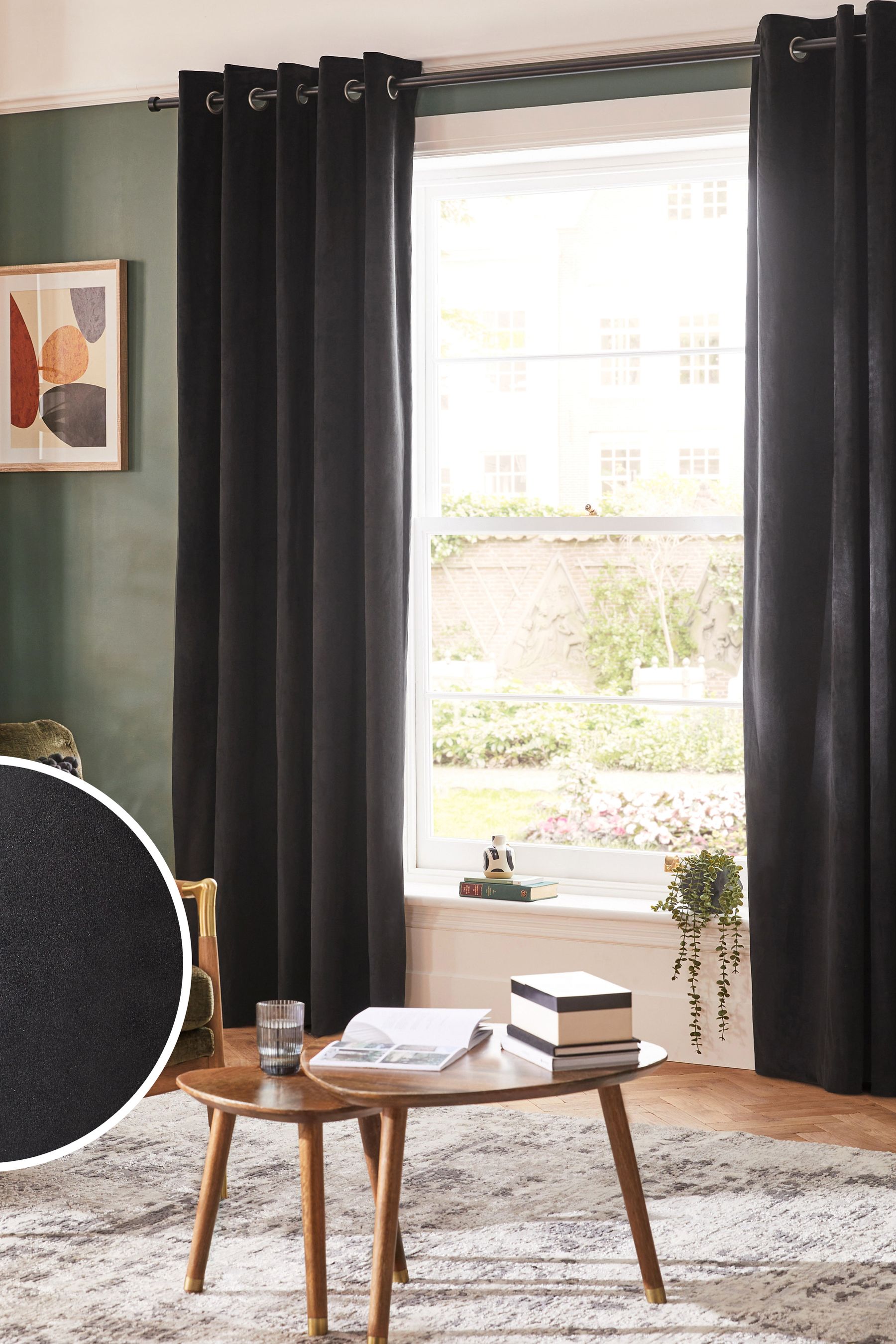 Black drapes deals