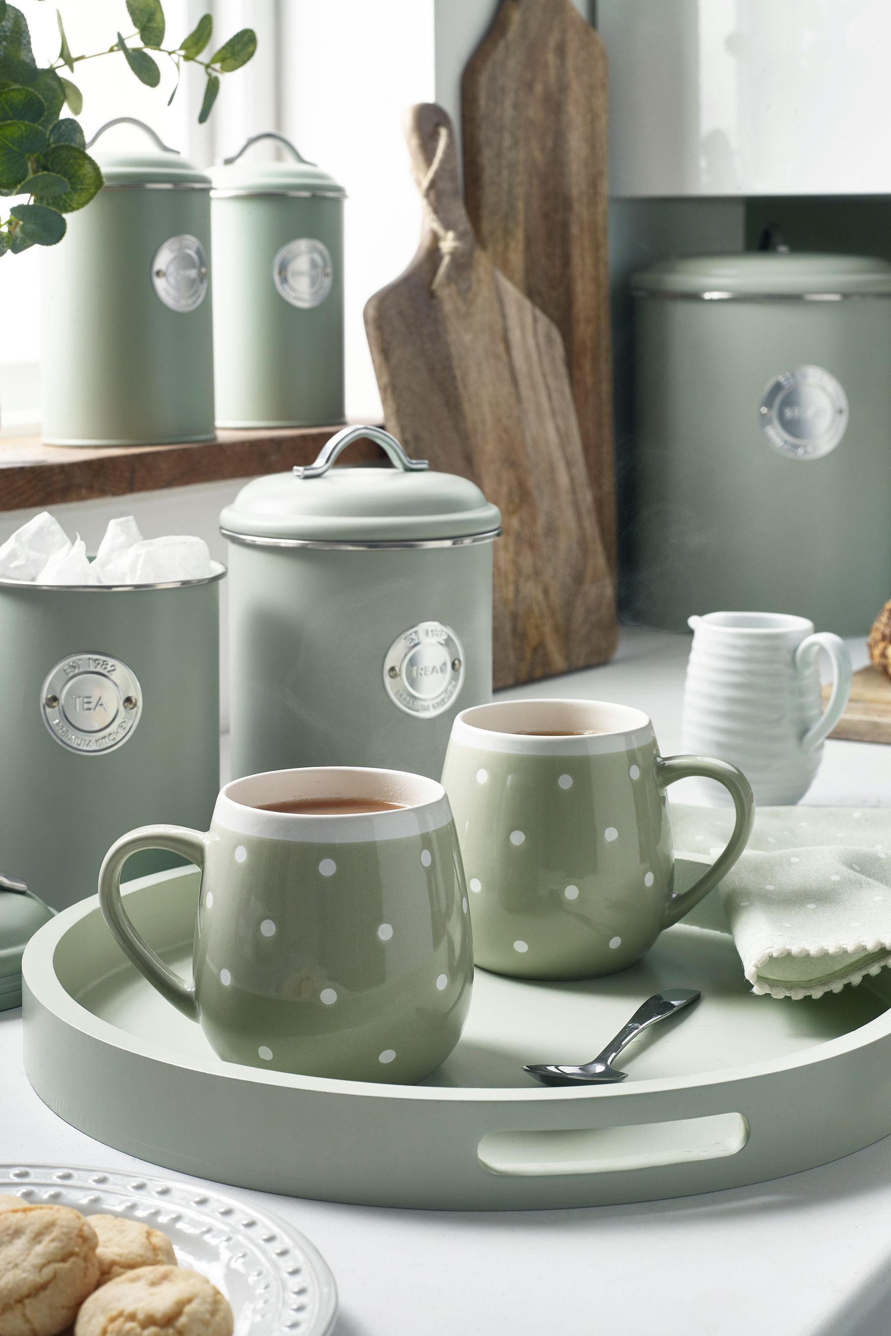 Sage green tea towels clearance