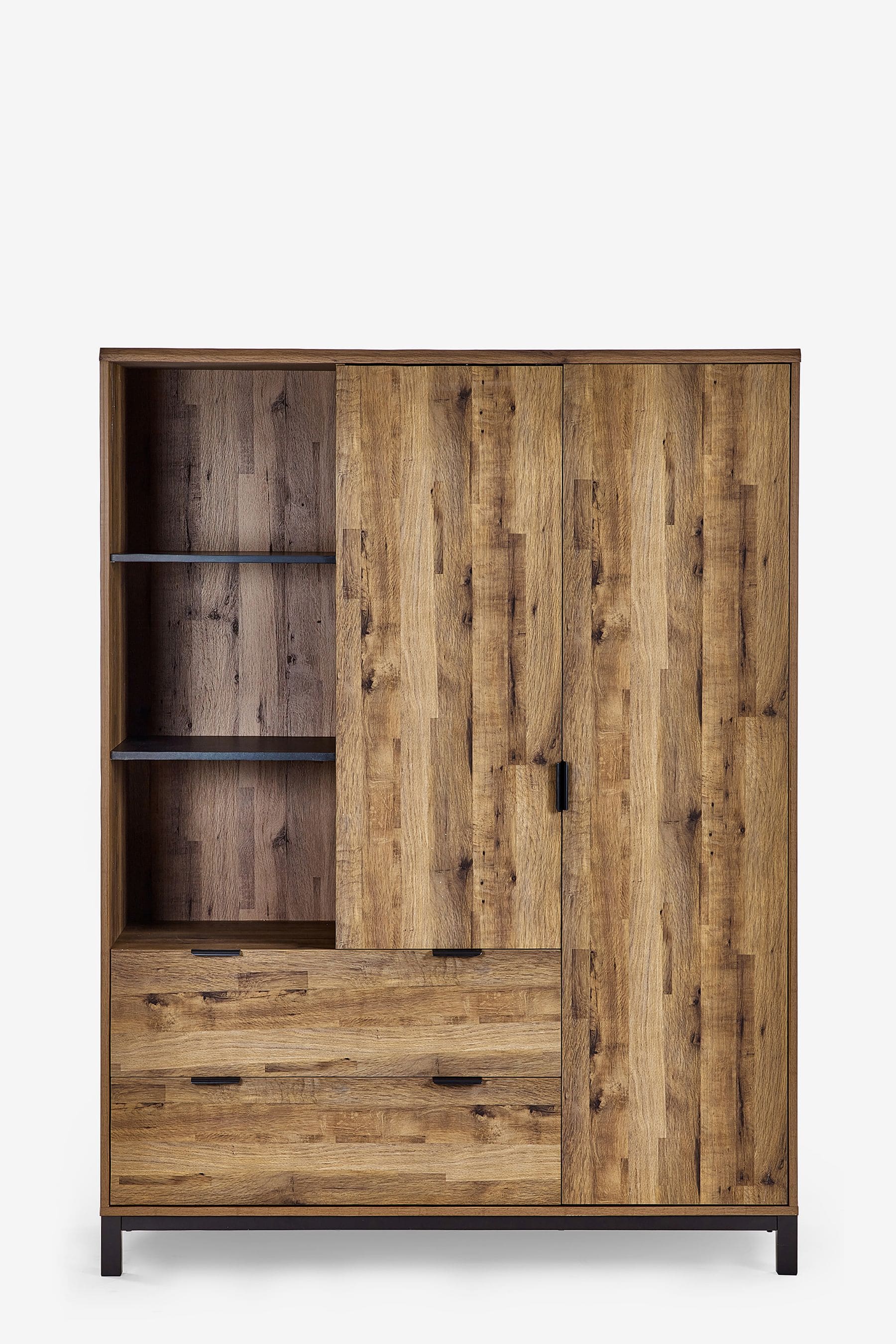 Oak Effect Bronx Kids Triple Wardrobe